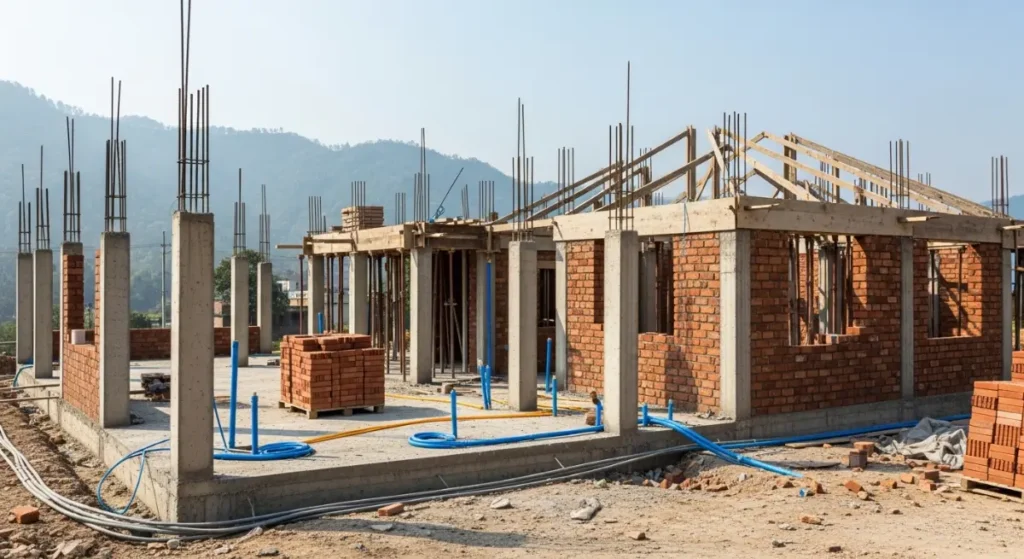 Modern Residential Architecture in Nepal Construction Process